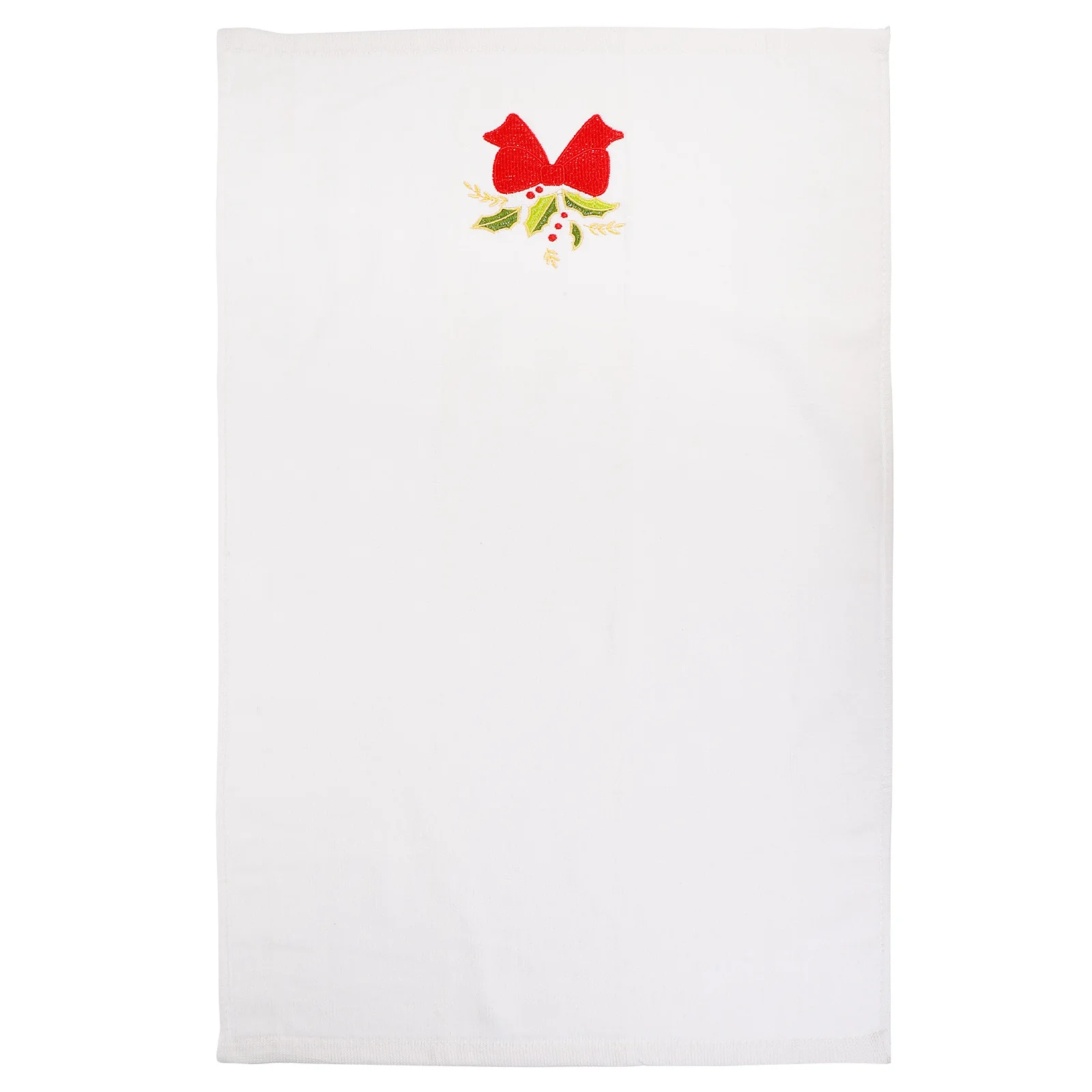 Christmas Face Towel Embroidered Premium Cotton Facial Creative Gift for Home Bow-Knot Pattern Facial