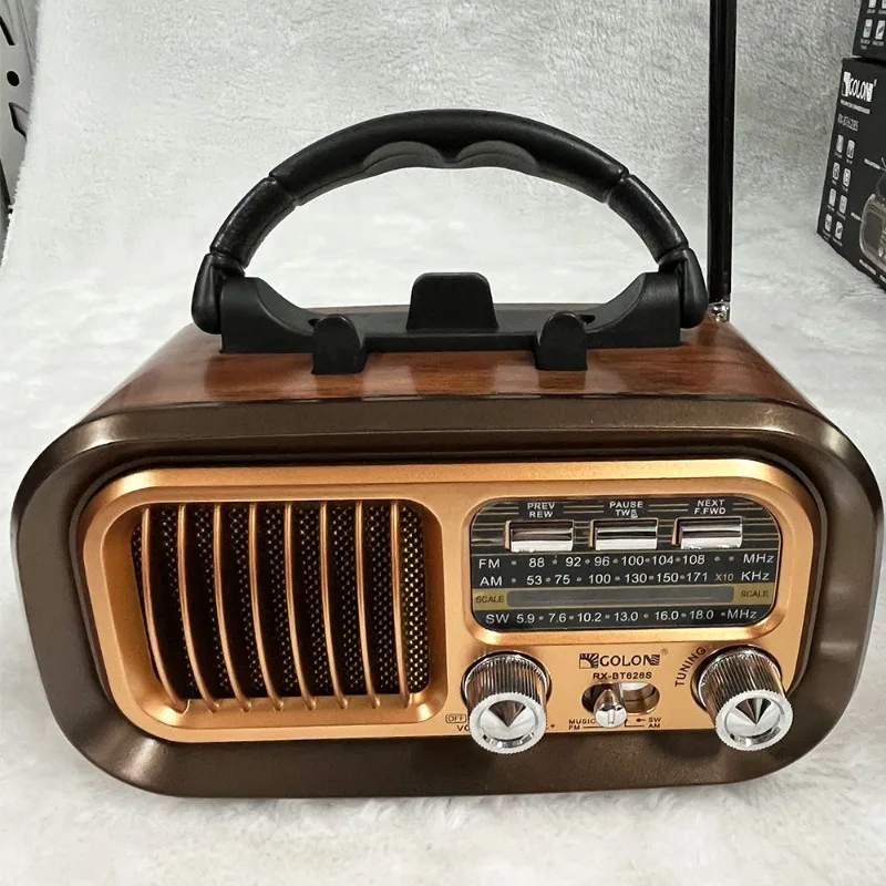 Caixa De Som Am Fm SW 3 Band Radios with Solar Panel Multi F