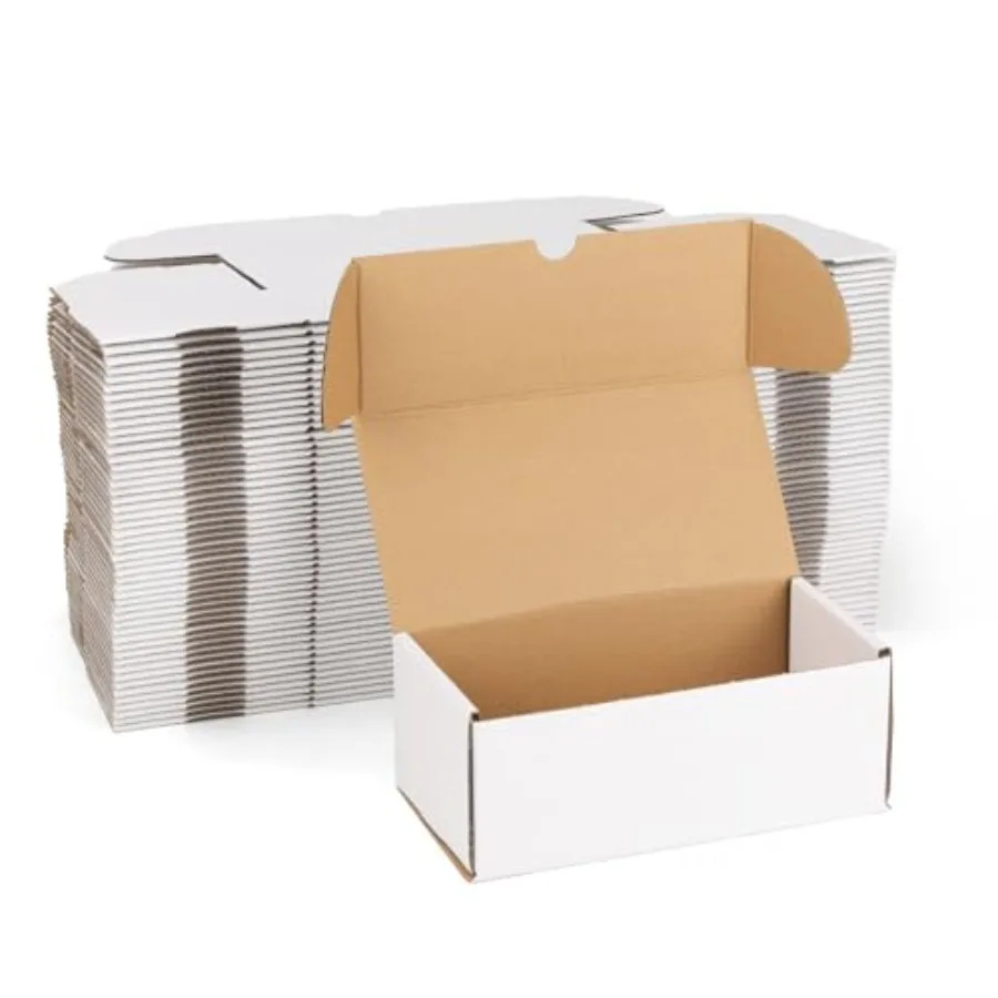 

8x4x3 Shipping Boxes Set of Corrugated Cardboard Mailer Boxes for aging Small Business Mailing Gifts