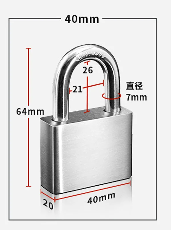 Cadenas à Hasp En Acier Inoxydable – 4 Pouces, Robuste Pour Portes Et Armoires