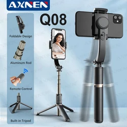 AXNEN Gimbal Stabilizer Q08 Mobile Shooting Stabilizer Selfie Tripod Stand with Aluminum Extend Rod and Shutter for Cell Phone