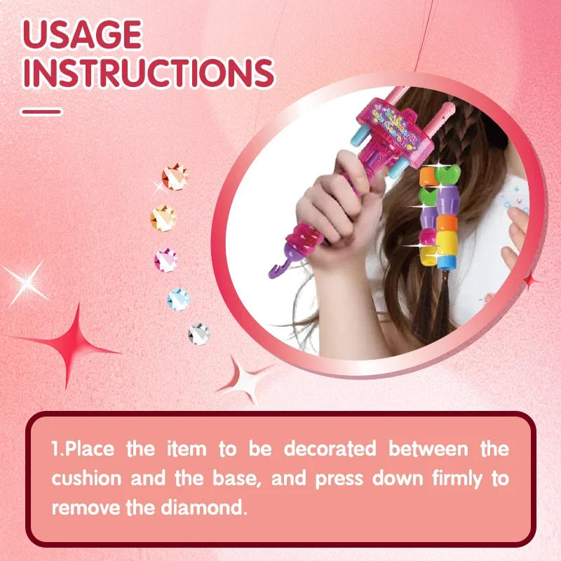 DIY Hair Braid Maker Machine Manual Bead Weaving Hair Hairdressing Decoration House Play Kids Hairpin Toys For Girls Gifts