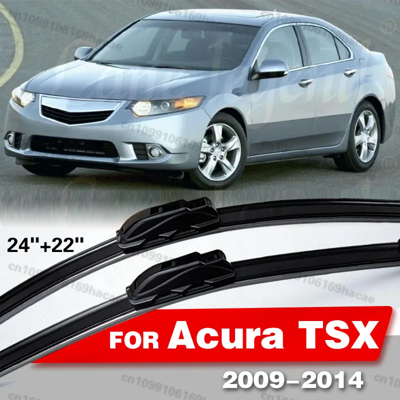 

Для Acura TSX 2009-2014 (2010, 2011, 2012, 2013) — 2 шт. передних щеток стеклоочистителя, аксессуары для автомобилей, 24+22 дюйма