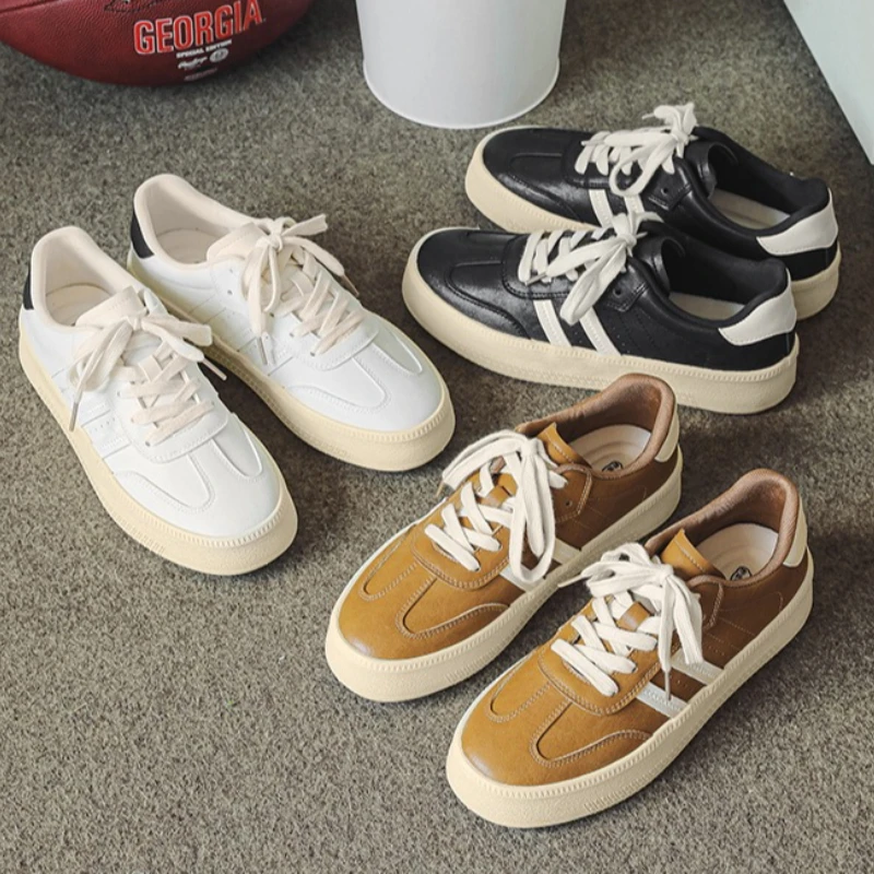 

Spring and Autumn Men's Color-block Flat Low-top Round-toe Lace-up Large-sized Brand Vulcanized Fashionable Casual Sneakers