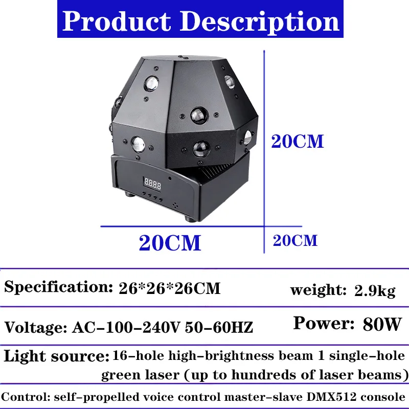 90W profesyonel DJ disko ışık topları LED işın lazer Strobe hareketli kafa ışık DMX DJ denetleyici parti gösterisi sahne aydınlatma