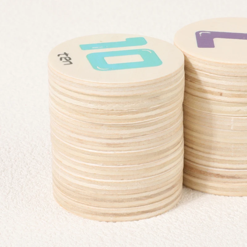 Jogo de correspondência de memória de madeira para crianças brinquedo educativo aprendizagem precoce quebra-cabeça foco treinamento com números/dinossauros temas