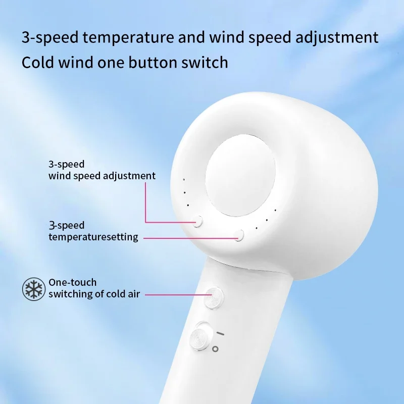 Secador de pelo profesional de iones negativos, cuidado del cabello de alta velocidad, 110.000 RPM, bajo nivel de ruido