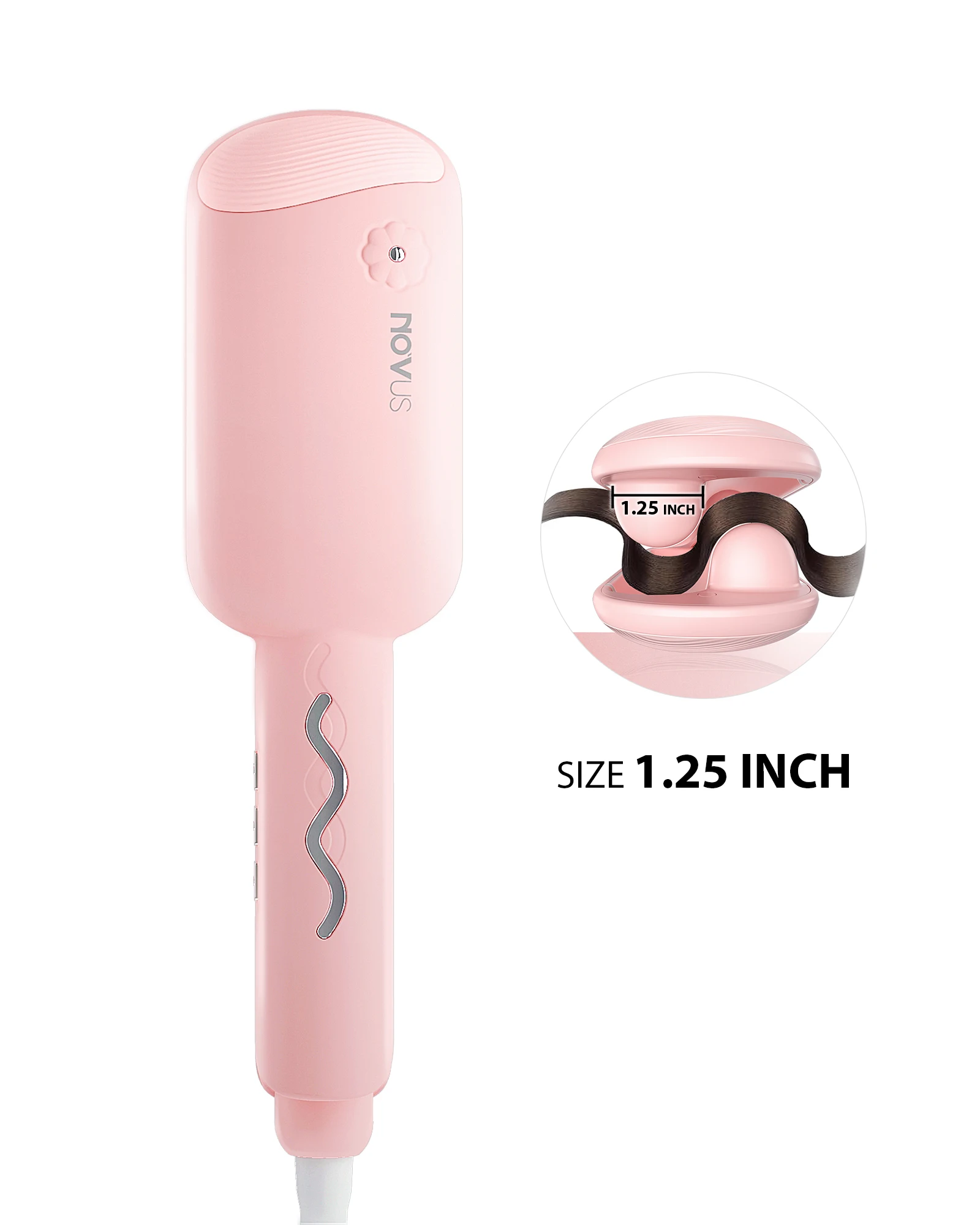 

Waver Curling Iron, Beach Waves Curling Wand, Ionic Hair Waver with Anti-Scald Hair Crimper, 2 Barrel Hair Crimper 1.25 Inch