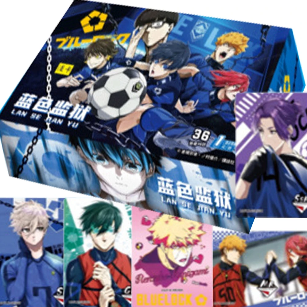 Anime Blue Lock Card Hot Blooded Competition Sports Figures Isagi Yoichi Bachira Meguru Popular Combination Card Kid Hobby Gift