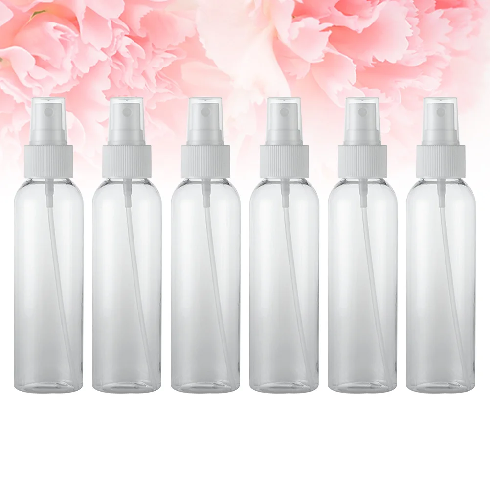 12 個のプラスチックスプレーボトル詰め替え可能耐久性のある旅行用化粧品容器収納ホルダーポータブル香水ディスペンサー