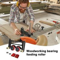 Featherboards For Bandsaw Shockproof Bearing Roller Featherboards Safety Rust-Proof Roller Feeder Woodworking Tools For Band