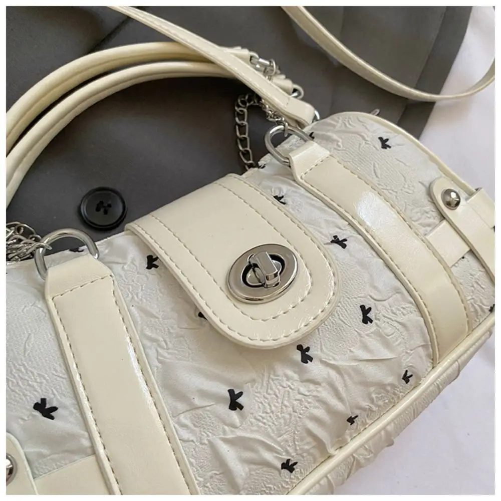 بسيطة Y2K ريترو حقيبة كتف القوس فتاة حار الإبط حقيبة يد الموضة خمر حقيبة تحت الإبط التسوق