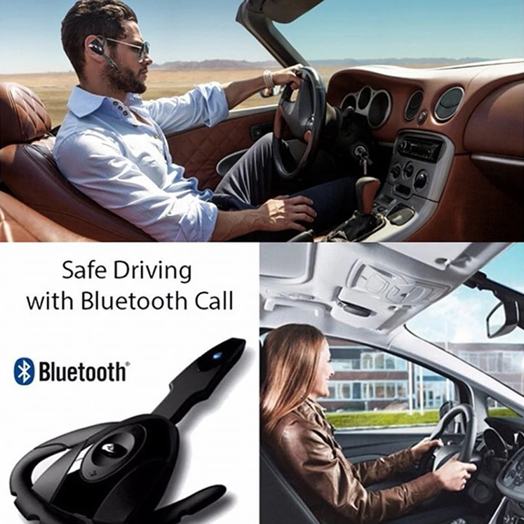 Wireless Earphone Driving Noise-Canceling Earbuds with Microphone USB Mini Headset for Car Drivers Office Computer Accessories