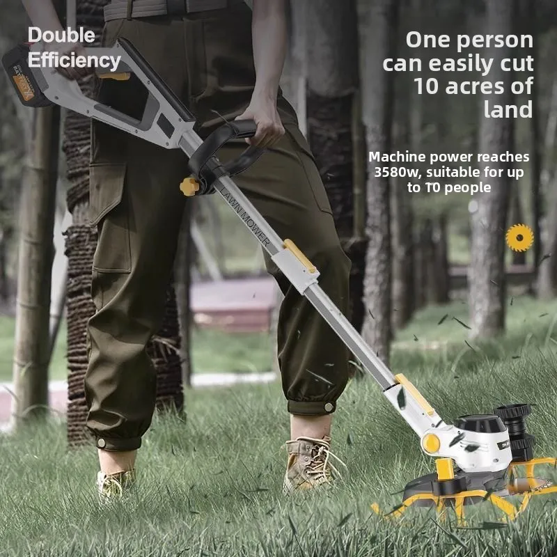 

Brushless electric lawn mower high-power rechargeable new artifact