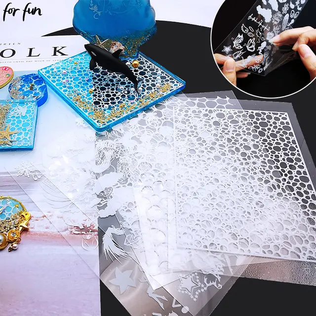 Materiał do wypełniania żywicy DIY, biały efekt wodnej fali, element oceaniczny do rękodzieła, akcesoria do wyrobu biżuterii.