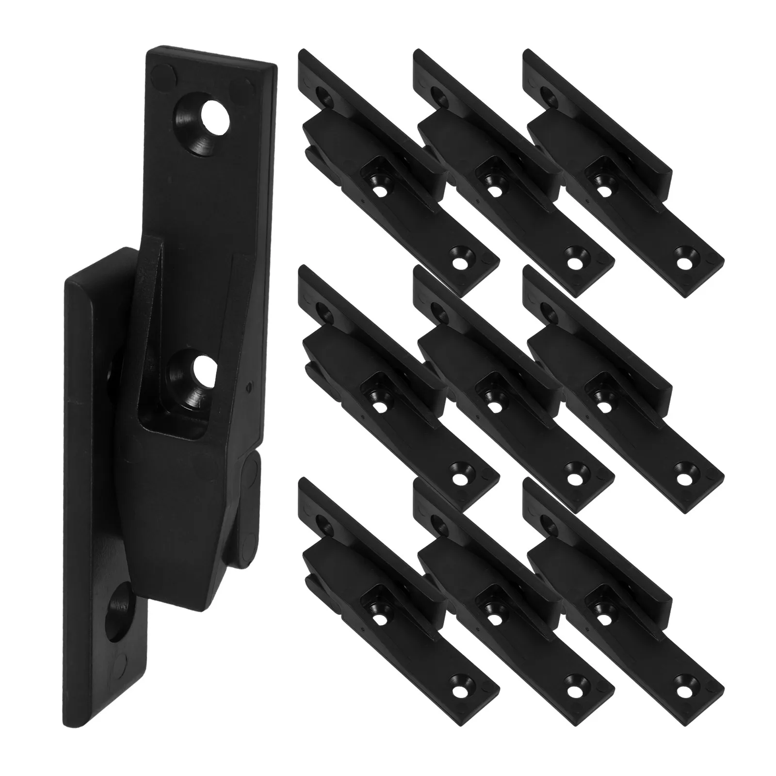 10Sets Plastic Furniture Panel Joint Brackets Roman Buckle Push on Panel Connector Quick Install Wardrobe Partition Hardware