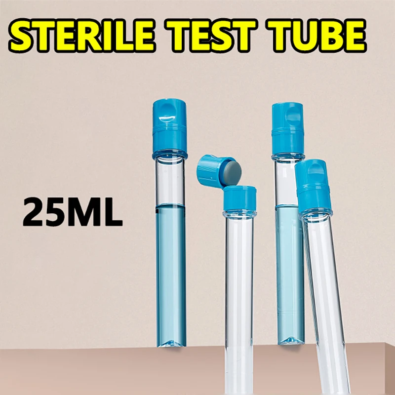 

25mL culture medium test tube, disposable sterile reagent aliquot test tube, free test tube, ps material, silicone plug 50 piece