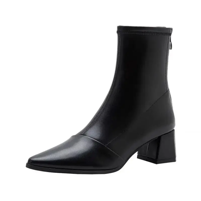 Botines de Mujer con Tacón ueso, Primavera, Verano, Otoño, Moda, Cómodos, Es, Calzado Femenino, Otro Material 00%