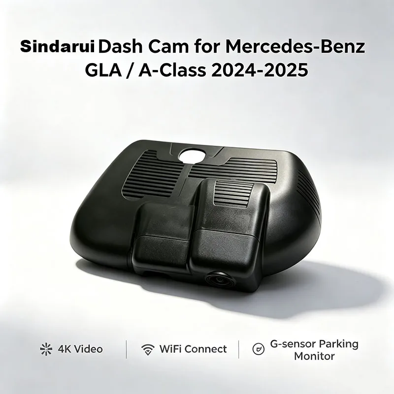 2160P Car DVR Wifi Dash Camera for Mercedes Benz GLA/GLA200/GLA220 A200 2024 2025 Plug And Play Easy installation &APP Control