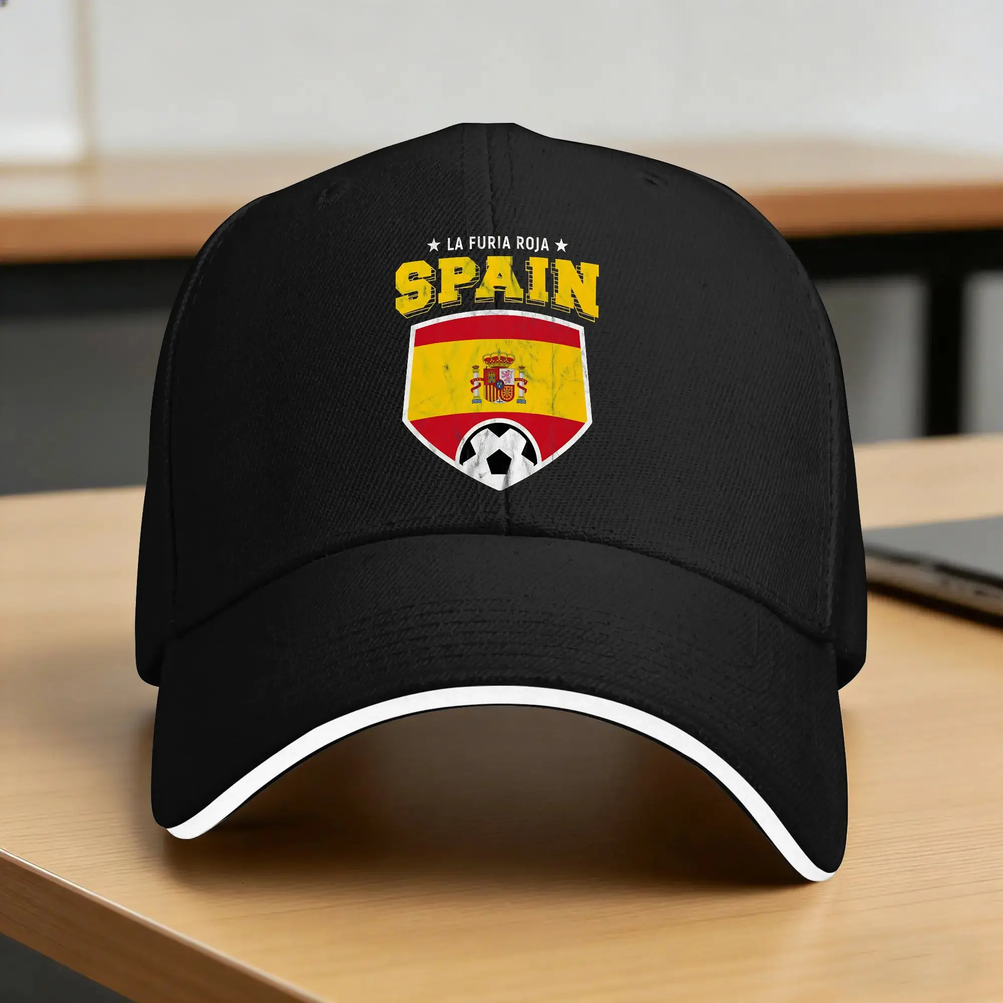Spain Spanish Flag Red España Baseball Cap  Fitted Retro Hip Hop Hats Summer Men Women Outdoor Sports Baseball Caps