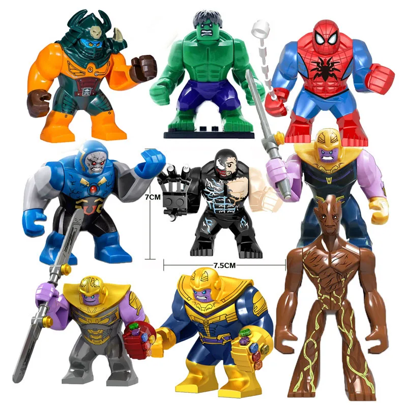 Marvel Superhero Big Block figurka z klocków figurka Hulk Annihilation montaż klocki do budowy zabawka prezent dla dzieci