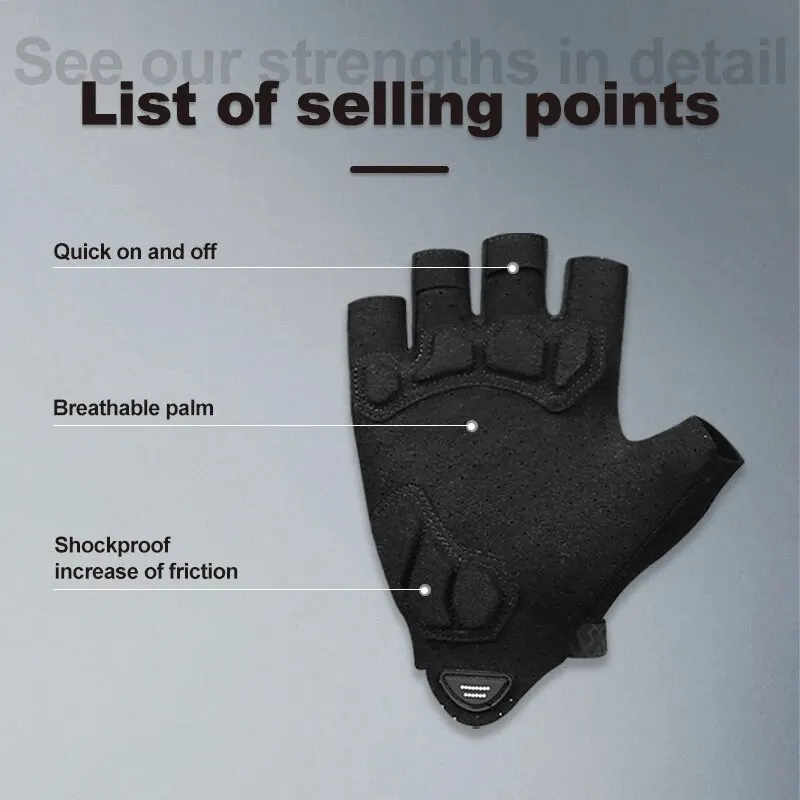 X-TIGER Cycling Gloves Half Finger Men Women Shock Breathable MTB Bike Gloves Run Fitness Sport Riding Motorcycle Bicycle Gloves