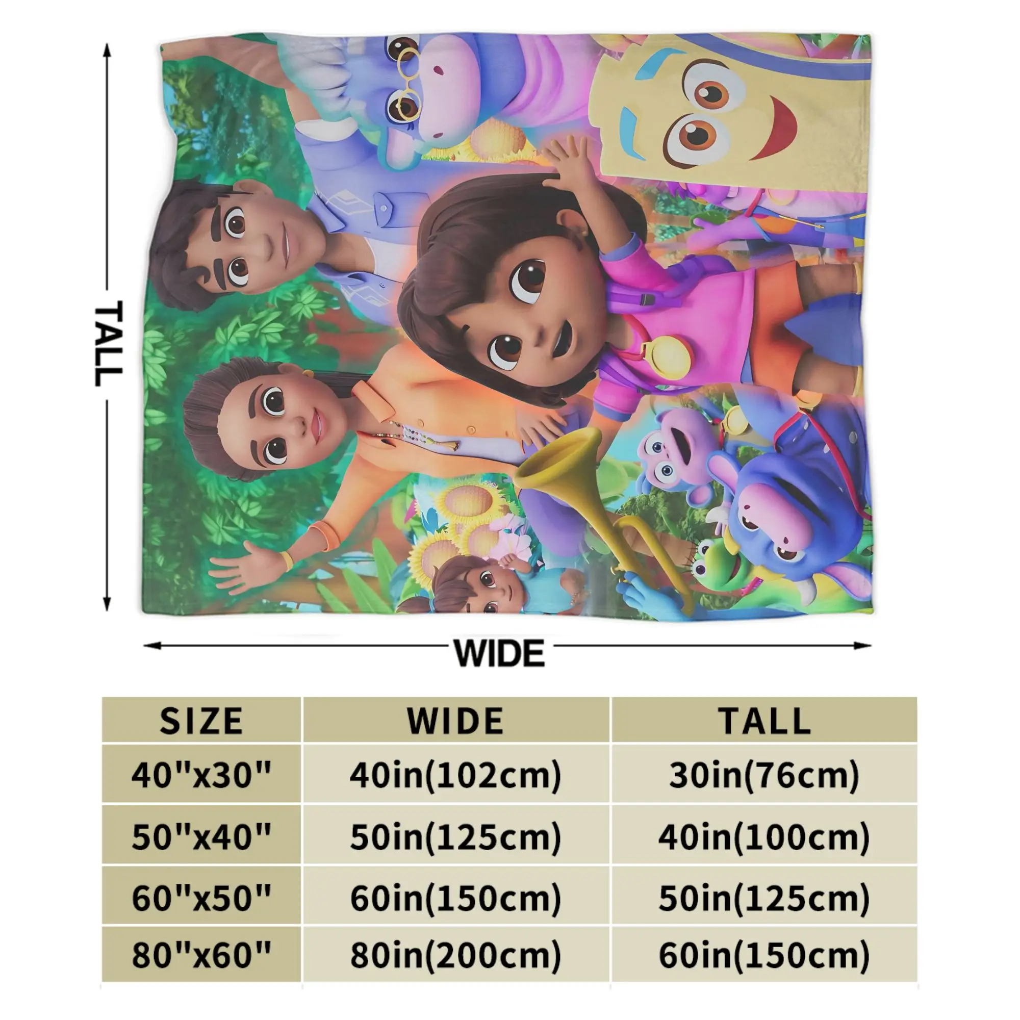 بطانية فائقة النعومة مكتب السفر دوراس المستكشف رمي بطانية الفانيلا المفرش للأريكة كرسي أريكة سرير أريكة غطاء السرير #6