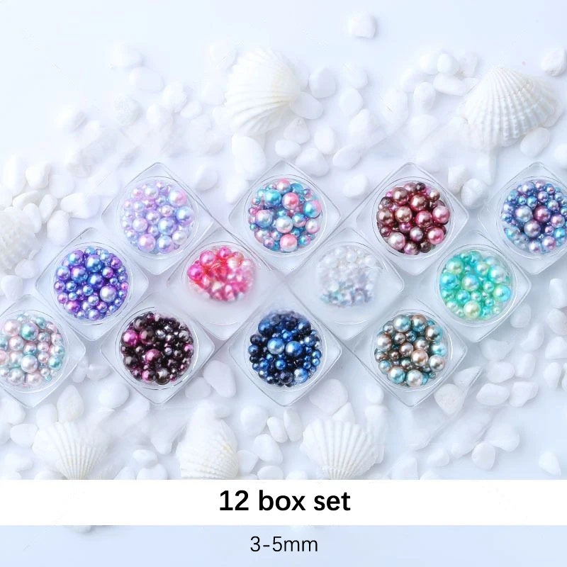 1PC 12-compartment Empty PVC Carousel Nail Drill Box Disc Nail Carousel Box Nail Art Storage Box