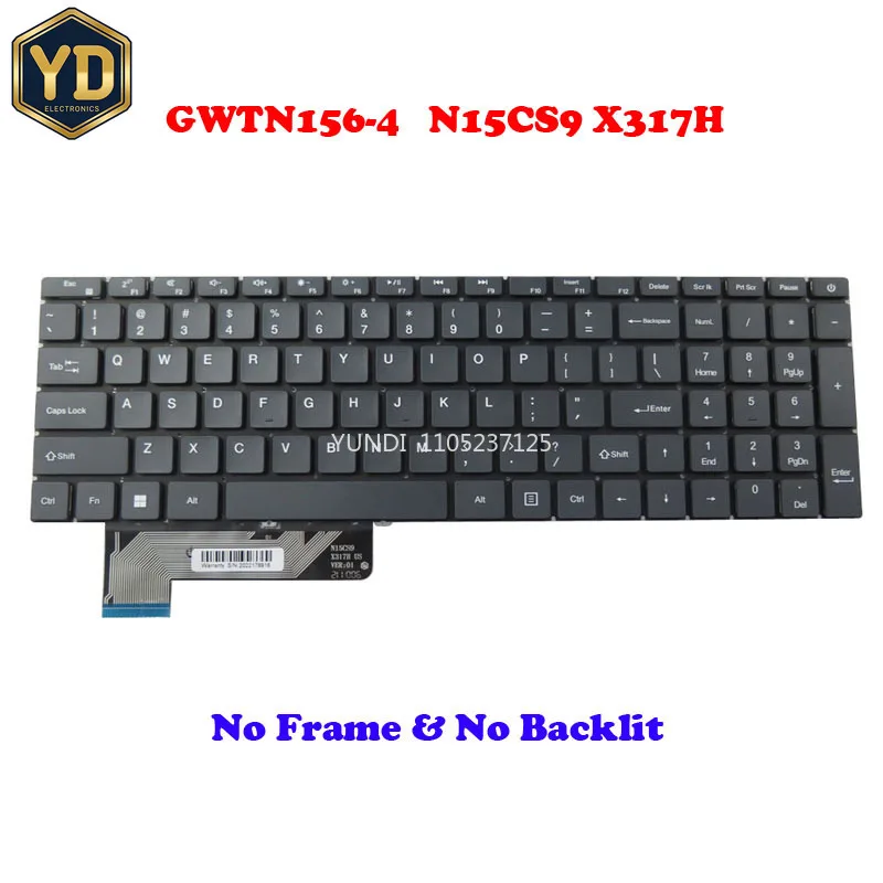 Teclado YD CZ TR ARFR US BR GWTN156-4 para Gateway GWNC31514 GWNC31514-BK GWNC31514-BL GWNC31514-GR Inglés EE. UU. Reino Unido Japón Negro/Gris