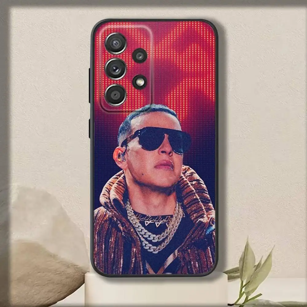 حافظة هاتف Singer D-Daddy Yankees لهاتف سامسونج S 25,24,23,22,30,21,10,9,Ultra,Plus,Lite,FE,4,5G حافظة سوداء ناعمة