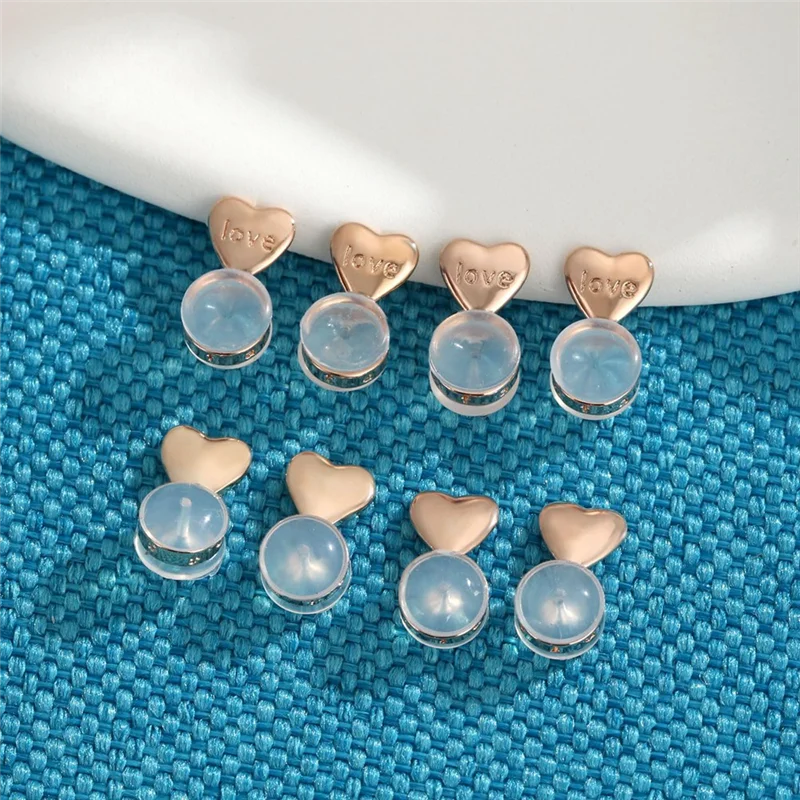 Premium 8PCS Earring Backs For Droopy-Ears, Earring Lifter Backs Replacements For Heavy Earrings