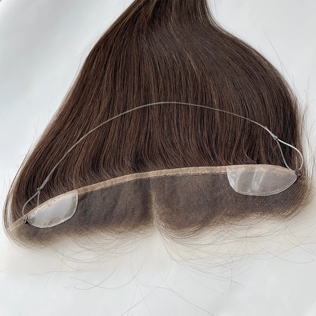 

2025 Human Hair Extensions Hairpiece Halo Hairline Bangs Fringe Lace Front Hairline