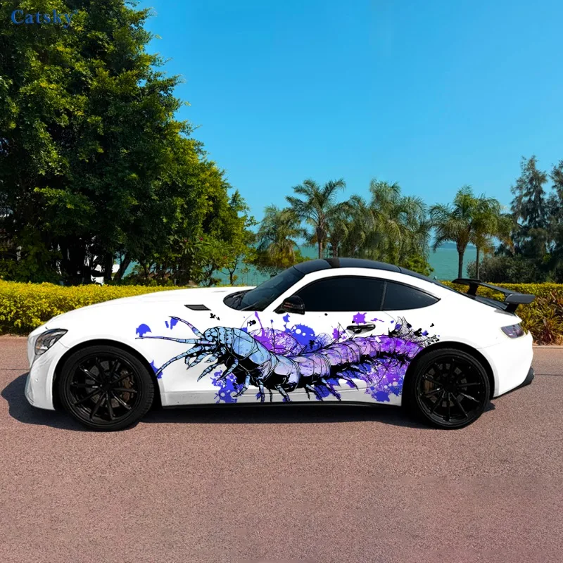 

Centipede Mechanical Car Side Sticker Decoration, PVC Waterproof Scratch Resistant Decal, Car Protection, Auto Accessories Gift