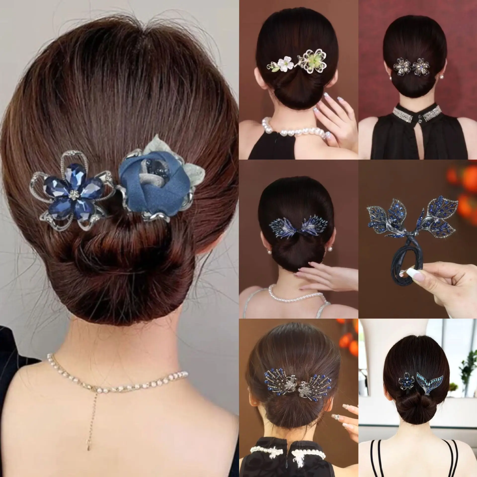 

2023 Headband Roller Hair Curler Donut Bun Maker Lazy Hairpin Tool Women's Bow Rabbit Ear Magic Hairstyle Accessories Twisted