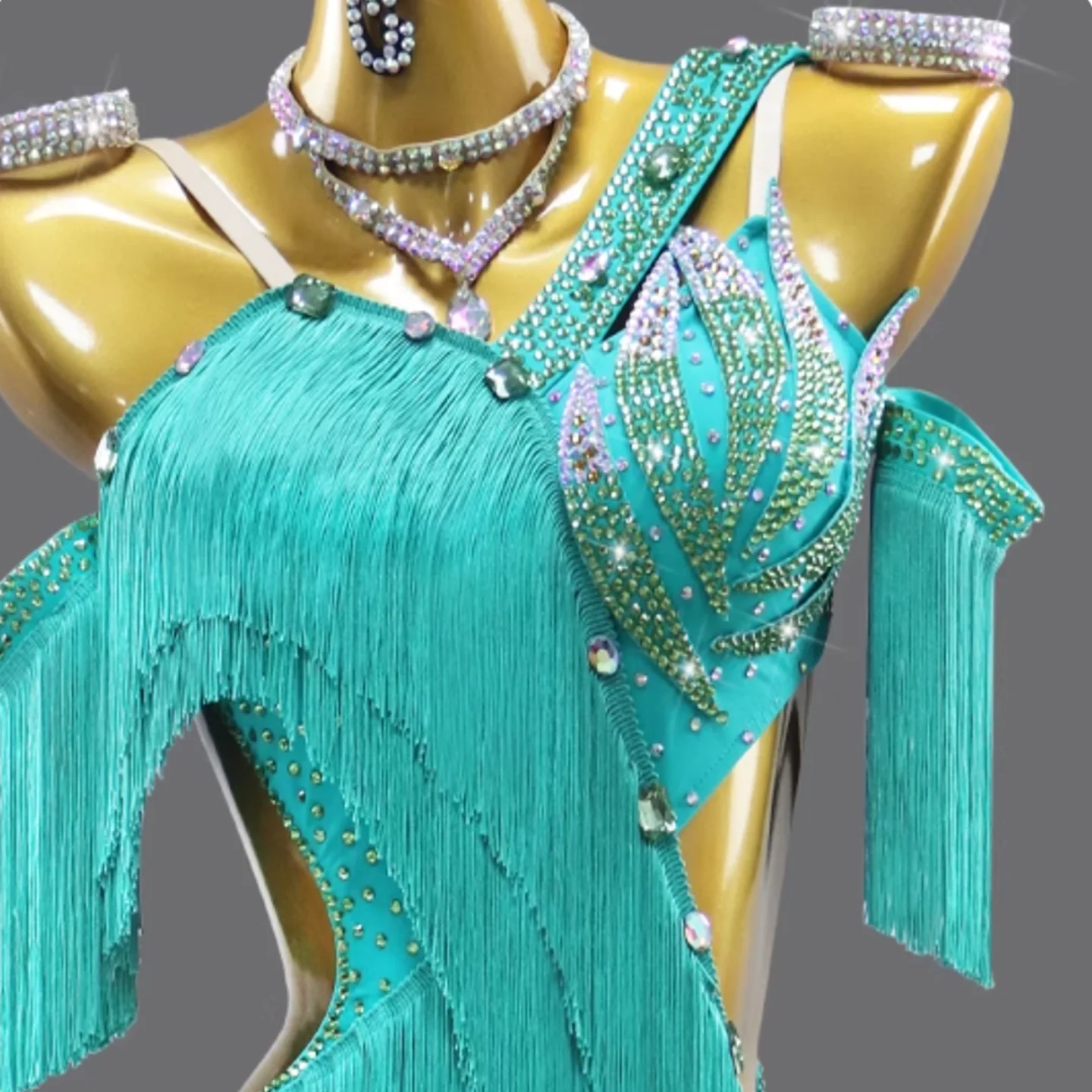 Costume de danse pour filles, robe latine pour femmes, vêtements d'entraînement de bal, spectacle de salle de bal, Costume à franges pour fêtes de carnaval pour enfants, 2025