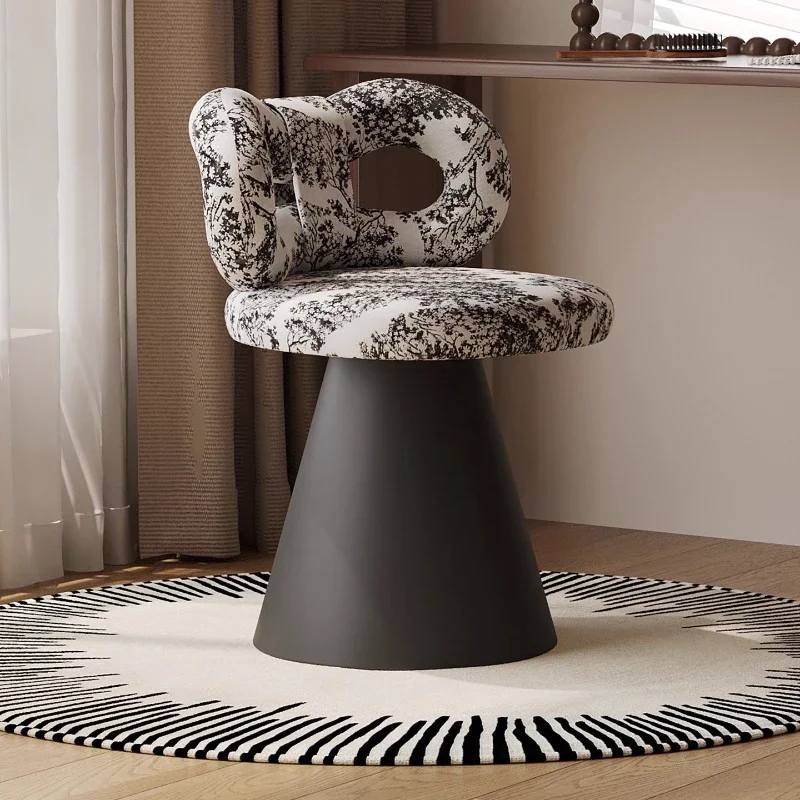 

*-*Internet Famous Dressing Chair,Dressing Table, Bow Shaped Vanity Stools Middle Ancient Style Rotatable Bedroom Dressing Stool