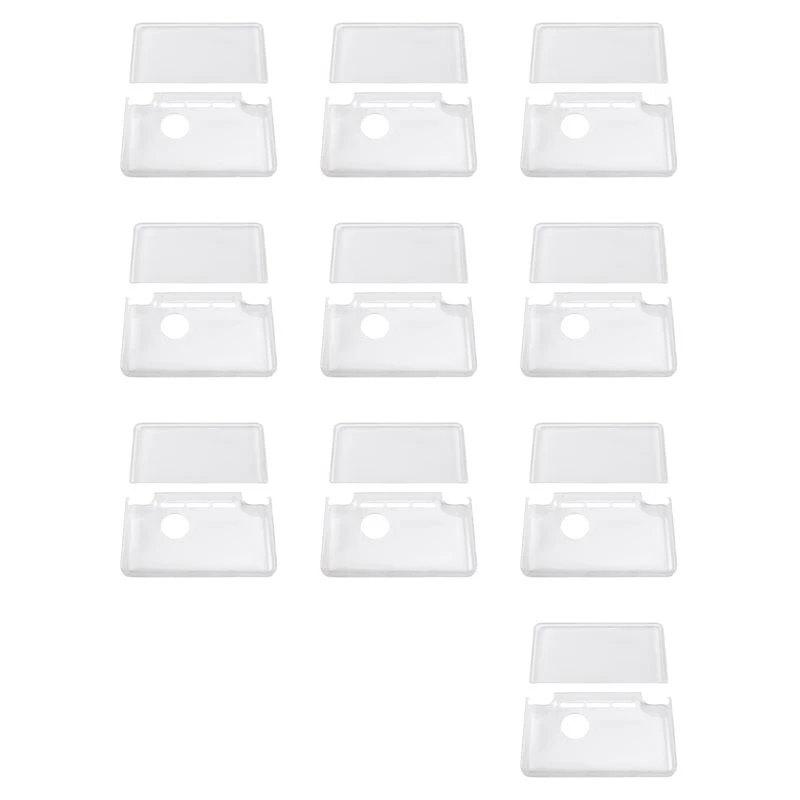 10X For AYN THOR TPU Case Transparent Protective Shell For Dual Screen Flip Game Console Portable Protection-Y44A