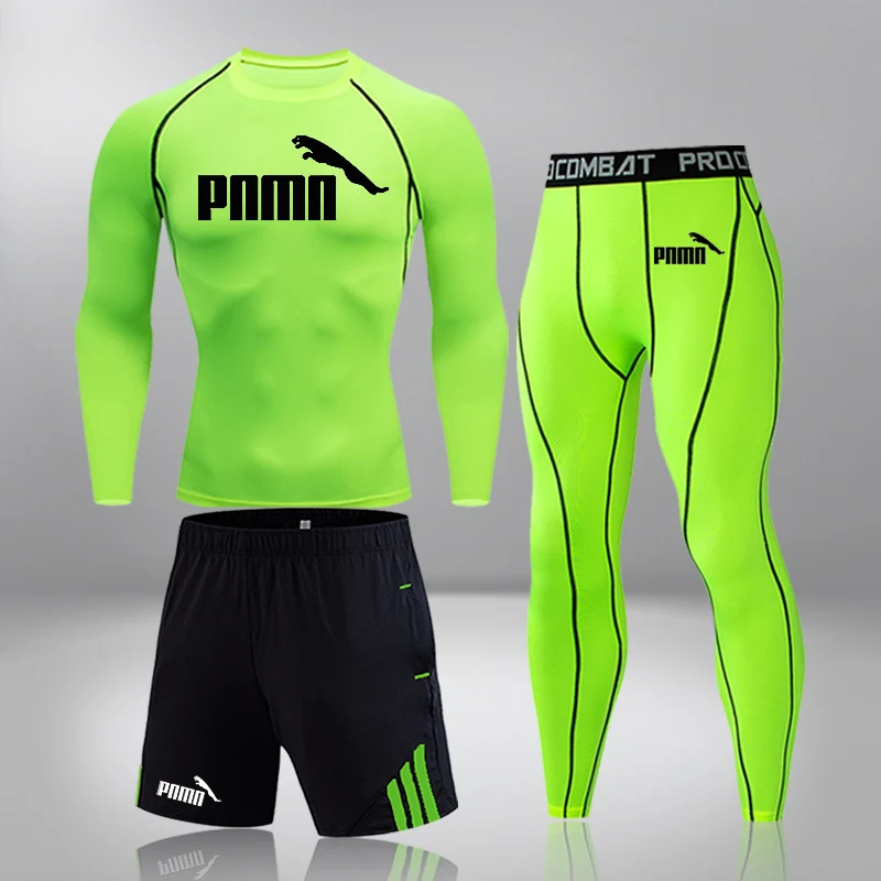 Men\'s Sportswear Compression Suits Training Clothing Set Training Jogging Sports Thermal Underwear Running Workout Gym Tights