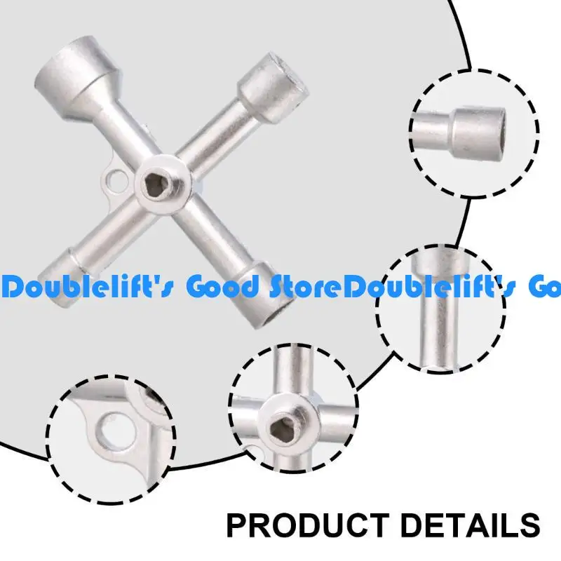 

652F 5 in 1 Utilities Key Crossing Switches Key Wrench Triangles Electrical Cupboard Elevator Cabinet Screwdriver Accessories