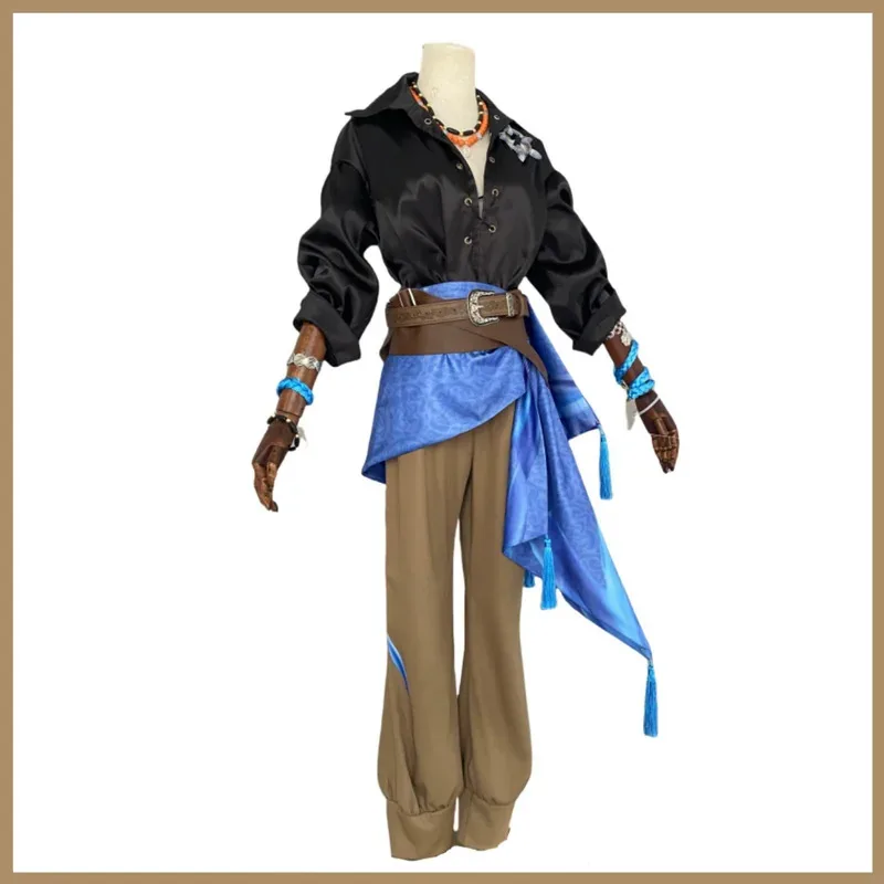 

Game Identity Ⅴ Frederick Kreiburg Cosplay Costume Clear Rationality Uniform Shirt Accessories Wig Man Halloween Carnival Suit