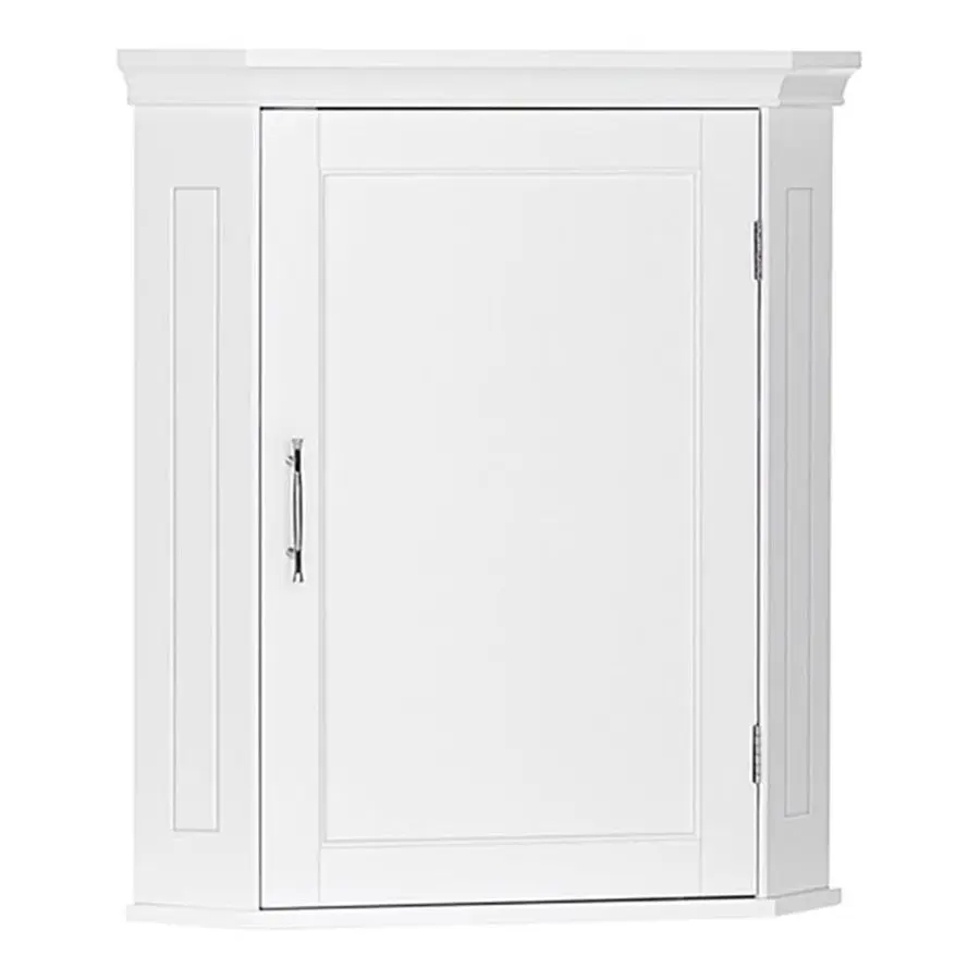 

Somerset Corner Wall Bathroom Cabinet with an Adjustable Shelf, Inset Door, TwoTone Handle SpaceSaving MDF Bathroom Customizable