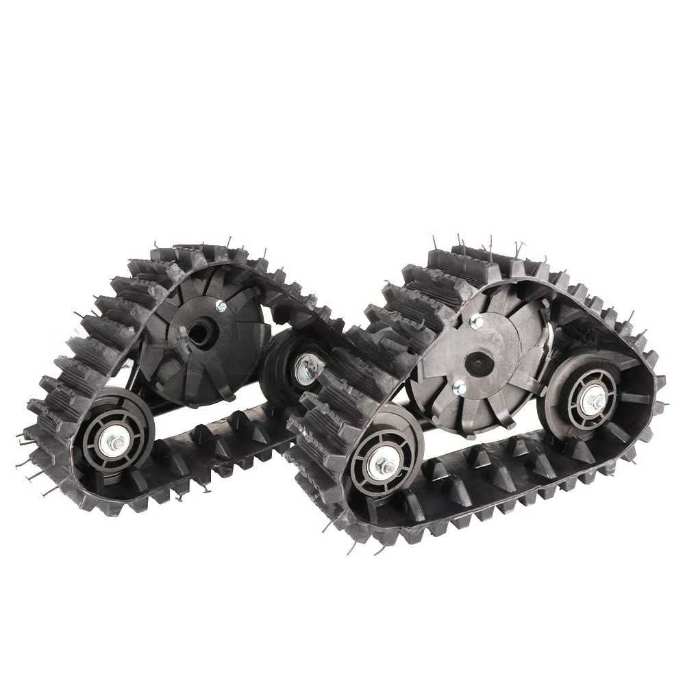 Quad Bike Snowmobile Conversion Track System Snow Sand Beach Vehicle Triangular Crawler Sled Board Wheel Accessories Kit