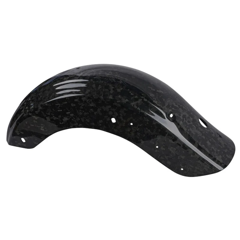 Hot selling Forged Glossy Black Carbon Fiber Rear Motorcycle Fenders Peormance Bagger