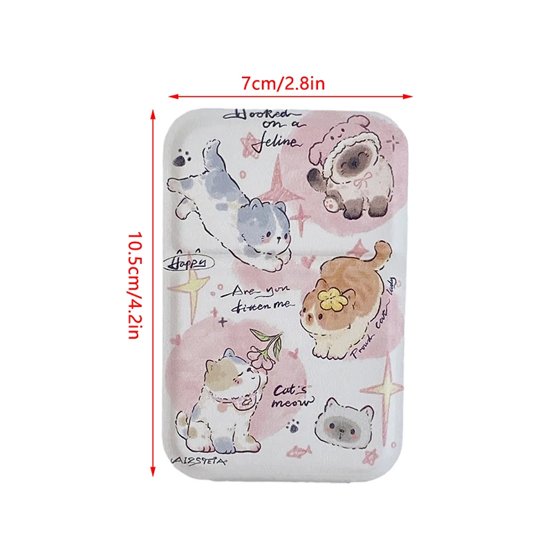 Mini specchio per il trucco pieghevole da donna Strumenti cosmetici pieghevoli portatili ad alta definizione su un solo lato