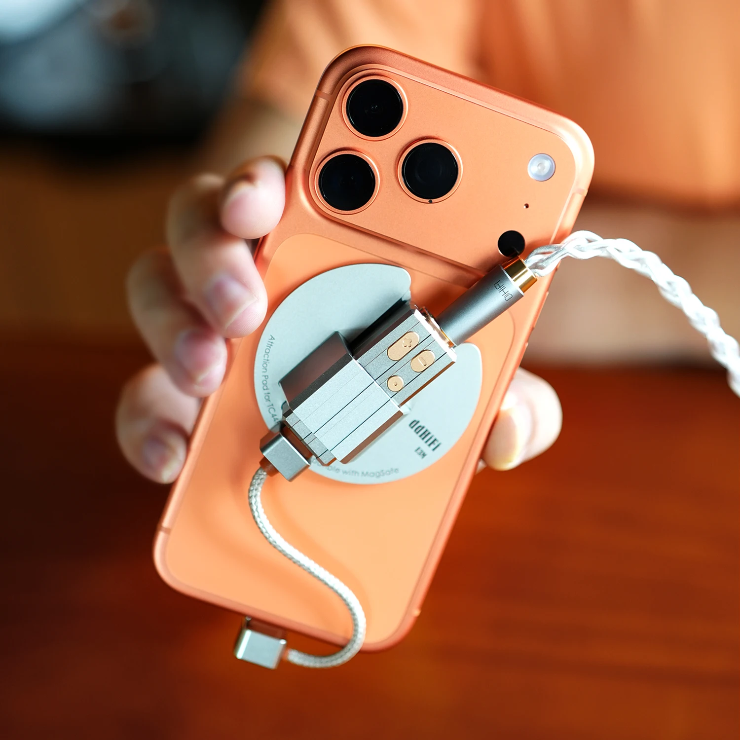 DD ddHiFi TC44Pro E3 Hi-Res DAC/AMP Adapter z podwójnym CS43198 DAC, wyjściem zbalansowanym 3,5 mm i 4,4 mm, odłączany kabel do telefonu/PC