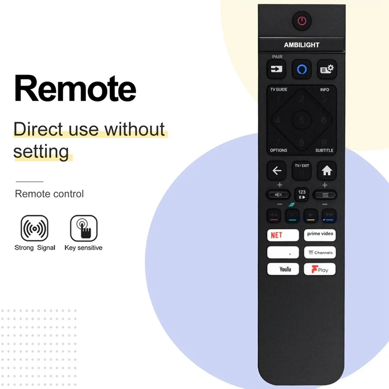 Ganti Remote Control 398GM10BEPHNU000CR untuk Remote Control Philips TV 398GM10BEPHNU000CR Tanpa Suara