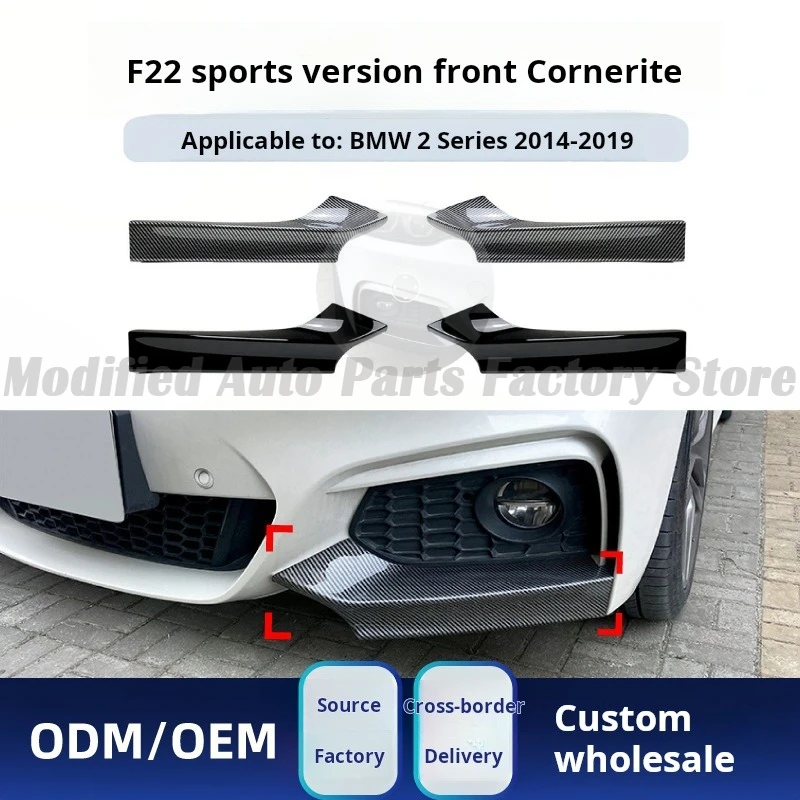 

Applicable To Bmw Bmw 2 Series F22 F23 M Sport 2014-19 Mp Front Corner Car Sticker Modification