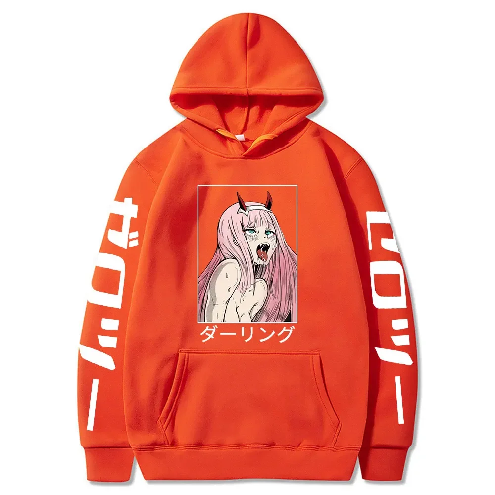 Darling In The Franxx Anime Pullover Women Unisex Hoodies S Fleece Sport Sweatshirts Zero Two Hoodie Oversized Streetwear Top