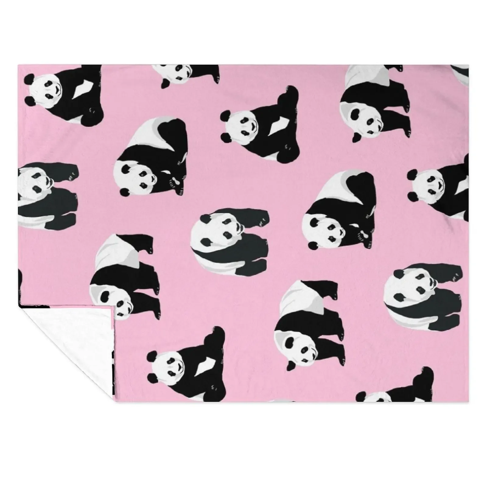 

Multiple Pandas on Pink Background Throw Blanket blankets ands Sofa Quilt Moving Comforter Blankets