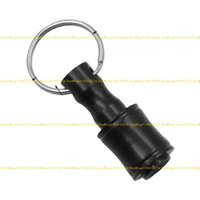P9FB Portable 1/4inch Shank SCHROEFSRIVER BIT HOLDER KEYCHAIN ​​SNELKE Wijzigingen Boorbit Socket Adapter Bit Tool Gift voor